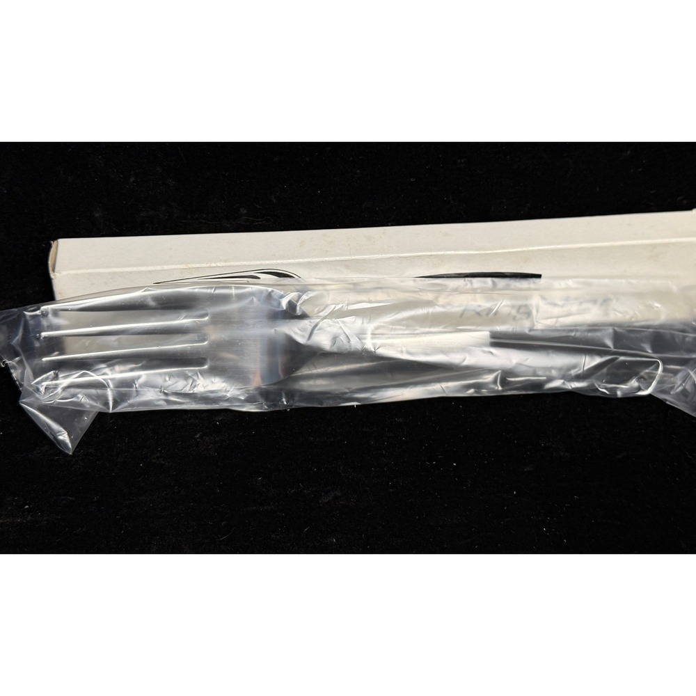 Kingston Stainless-Cold Meat Fork 1221, Mid Century Modern Black Handle, NIB